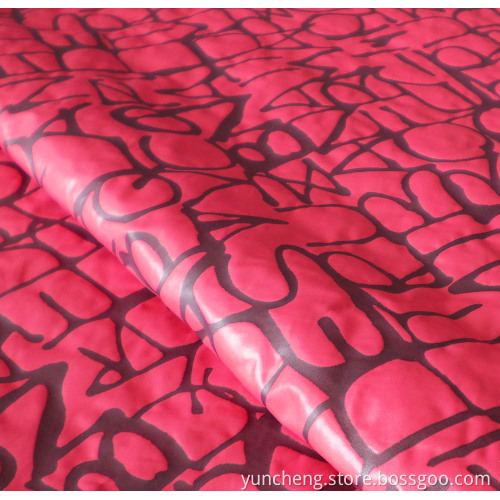 100% Nylon 210t Taffeta Crinkle Printed Fabrics